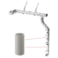 Водосточная труба DOCKE PREMIUM пломбир PVST-1044