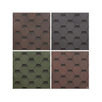 Гибкая черепица DOCKE PIE EURASIA ШЕСТИГРАННИК красный ZRKQ-1114