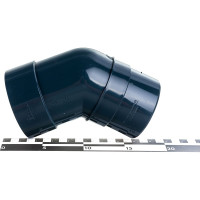 Колено DOCKE PREMIUM (45 градусов; графит) PVSA-1086