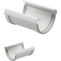 Соединитель желобов DOCKE PREMIUM пломбир PVSS-1044