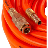 Шланг пневматический PVC 8x14 мм, с быстросъемными фитингами, 20 м AV Steel AV-700220