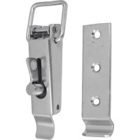 Замок для ящика VORMANN с задвижкой, с выгнутой ответной частью 138х47 мм, оцинкованный 01206130/9030