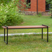 Уличная скамья GreenWeen FJORD черная GW-FJORD-B-W