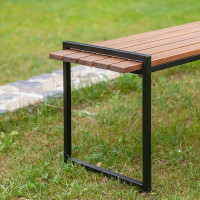 Уличная скамья GreenWeen FJORD черная GW-FJORD-B-W