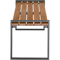 Уличная скамья GreenWeen FJORD черная GW-FJORD-B-W