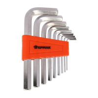 Набор ключей - шестигранников ЕРМАК 2,0-12мм, 9шт. (009) 657-009