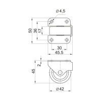Колесная опора Brante 353 104232