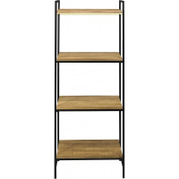 Стеллаж GreenWeen ALTO черный, дуб, 550x300x1450 GW-ALTO-550W-B