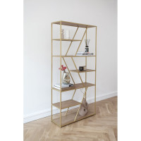 Стеллаж GreenWeen ARNETTA золотой/Робиния 1920x900x300 GW-ANNET-G-LD-R