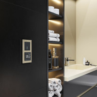 Умный сенсорный терморегулятор для теплого пола WERKEL черный W1151208 a056754