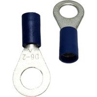 Изолированный разъем BERNER 6.5 мм синий кольцевой язычок 12416