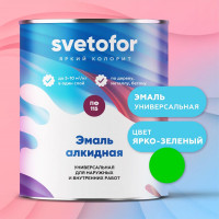 Эмаль Светофор ЛЮКС ПФ-115 ярко-зеленая, 6 кг ТД000003686