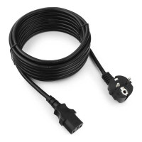 Кабель питания Cablexpert Schuko- C13, 3x1кв.мм, черный, с заземлением, пакет 1м PC-186-1-1M