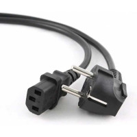 Кабель питания Cablexpert Schuko- C13, 3x1кв.мм, черный, с заземлением, пакет 1м PC-186-1-1M