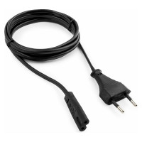 Кабель питания Cablexpert аудио/видео 1м CEE 7/16 - C7 VDE 2-pin 2х075 черный пакет PC-184-VDE-1M