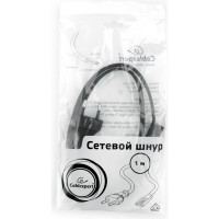 Кабель питания Cablexpert аудио/видео 1м CEE 7/16 - C7 VDE 2-pin 2х075 черный пакет PC-184-VDE-1M