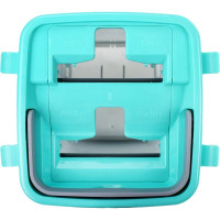 Швабра LAIMA с отжимом и двухкамерным ведром, 3 насадки из микрофибры, 7 литров, COMPACT MOP, 607389