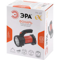 Светодиодный аккумуляторный фонарь прожектор ЭРА PA-607 АЛЬФА 8Вт литий поворотная ручка Б0052745