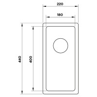 Мойка LONGRAN Techno TEB180.400 -G-10P