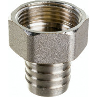 Штуцер (внутренняя резьба 1" - елочка 25 мм; латунь никелированная) SANTRADE 1443