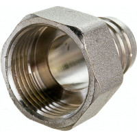 Штуцер (внутренняя резьба 1" - елочка 25 мм; латунь никелированная) SANTRADE 1443