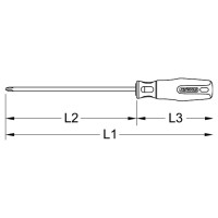 Отвертка KS Tools VDE 1000V 80 мм PH1 117.0524