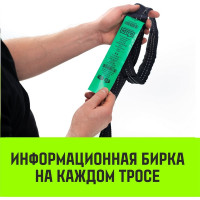 Буксировочный динамический трос HITCH PROFESSIONAL лента 5т, 6 м, петля-петля SZ071509