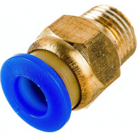 Фитинг металлический 6 мм - наружная резьба 1/8" Pegas pneumatic 5211