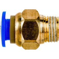 Фитинг металлический 6 мм - наружная резьба 1/8" Pegas pneumatic 5211