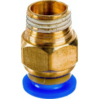 Фитинг металлический 6 мм - наружная резьба 1/8" Pegas pneumatic 5211