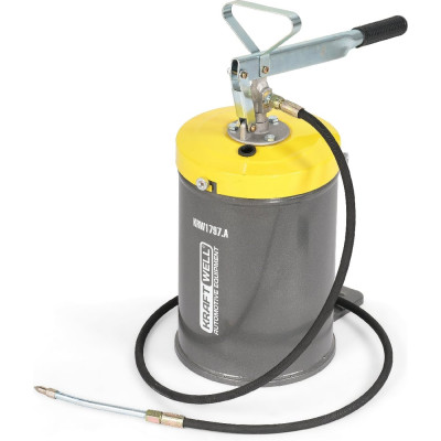 Нагнетатель солидола с ручным приводом KraftWell 10 л KRW1797A