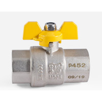 Шаровой кран для газа PROFACTOR PF GAS ручка бабочка, в/в 1 дюйм PF GBV 335
