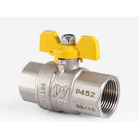 Шаровой кран для газа PROFACTOR PF GAS ручка бабочка, в/в 1 дюйм PF GBV 335