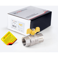 Шаровой кран для газа PROFACTOR PF GAS ручка бабочка, в/в 1 дюйм PF GBV 335