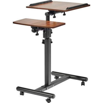 BRADEX Стол многофункциональный Palma 60x40x62-96см, темное дерево, чёрный FR 0686