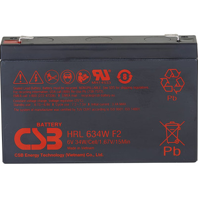 Аккумулятор для ИБП CSB HRL634W F2 FR