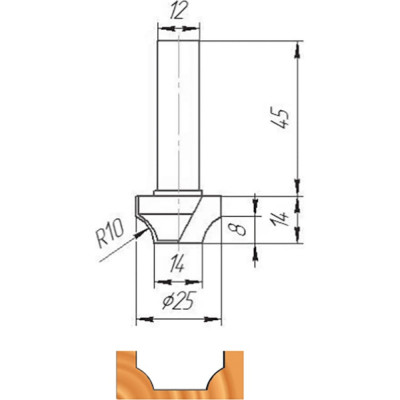 Фреза МебельДрев ФК 0230 4627198884852