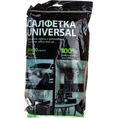 Grass Салфетка микрофибра 320 г/м 30*30 10шт УПАК IT-0458