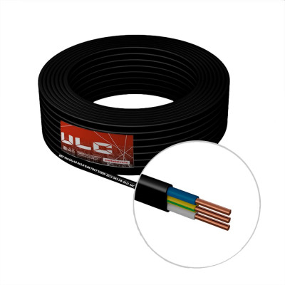 ULC кабель ВВГ-ПнгА-LS 3х2.5 черный 50м ULС0047