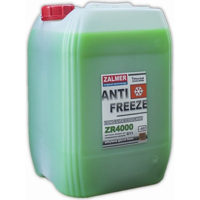 ZALMER Антифриз Antifreeze ZR4000 LLC G11 зеленый -40С 20кг нетто ZR40G020