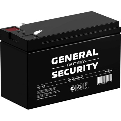 General Security Аккумулятор для ИБП GSL7.2-12 12В 7,2 Ач УТ-00001396