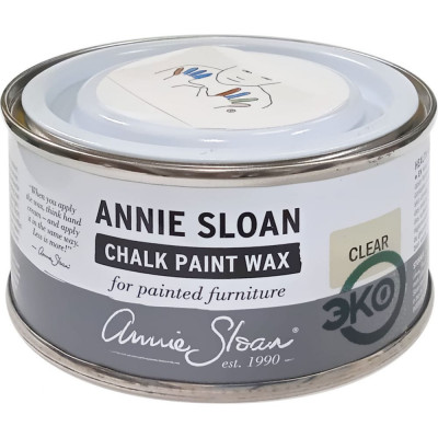 Annie Sloan Воск интерьерный прозрачный Chalk Paint Clear Wax 120 мл, WCLR120