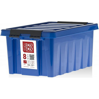 Rox Box Контейнер с крышкой, 8 л, синий M-008-00.06