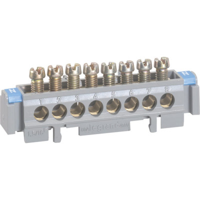 Legrand Клеммная колодка на изолирующих основаниях 8 x 1,5-16 мм? длина 75 мм 004822