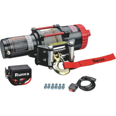 RUNVA Лебёдка электрическая 12V 3500A lbs 1588 кг EWT3500A