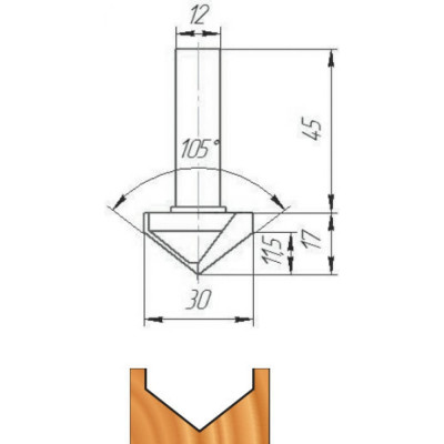 Фреза МебельДрев ФК 1005 4627198886450