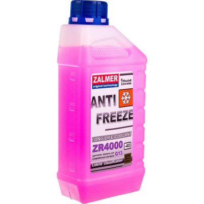 ZALMER Антифриз Antifreeze ZR4000 LLC G13 фиолетовый -40С 1кг нетто ZR40V001