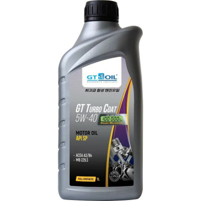 Масло GT OIL GT Turbo Coat, SAE 5W-40, API SP 8809059409190