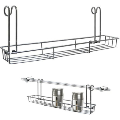 МУЛЬТИДОМ Полка для специй навесная на рейлинг 35x7,5x12 см AN52-135