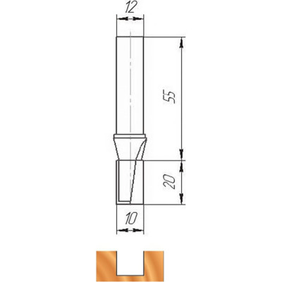 Фреза МебельДрев ФК 0316 4627198885125